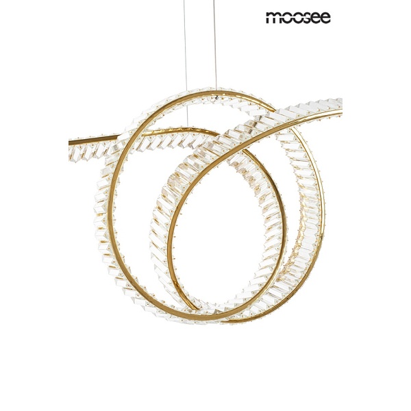 Lampa wisząca WAVE 120 złota - Moosee