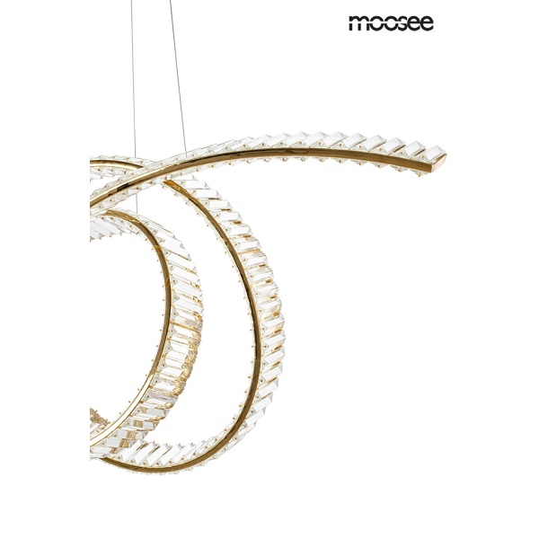 Lampa wisząca WAVE 120 złota - Moosee