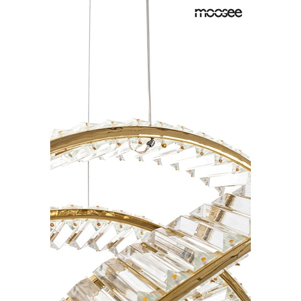 Lampa wisząca WAVE 120 złota - Moosee