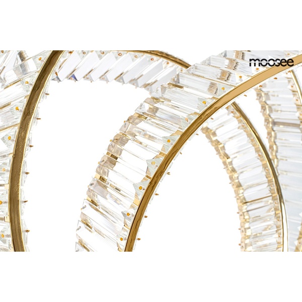 Lampa wisząca WAVE 120 złota - Moosee