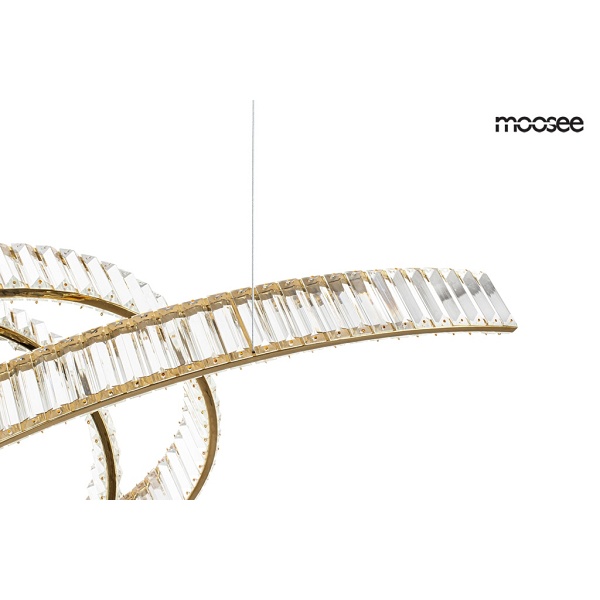 Lampa wisząca WAVE 120 złota - Moosee