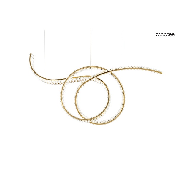 Lampa wisząca WAVE 120 złota - Moosee