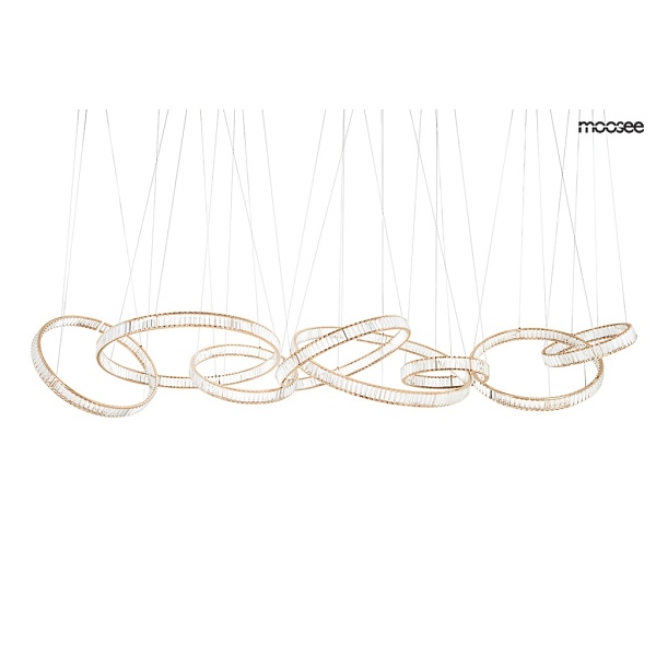 Lampa wisząca LIBERTY LINE 8 złota - Moosee