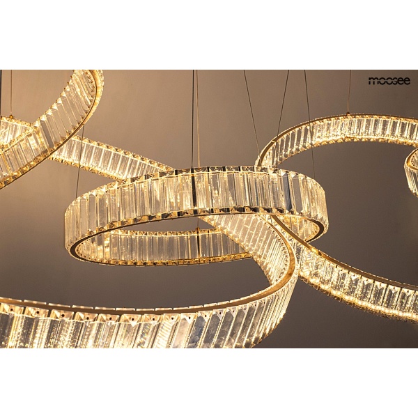 Lampa wisząca LIBERTY LINE 8 złota - Moosee