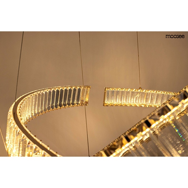 Lampa wisząca LIBERTY LINE 8 złota - Moosee