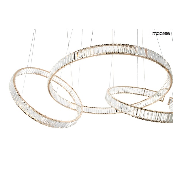 Lampa wisząca LIBERTY LINE 8 złota - Moosee