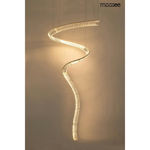 Lampa wisząca WAVE CORDON 1A chrom - Moosee