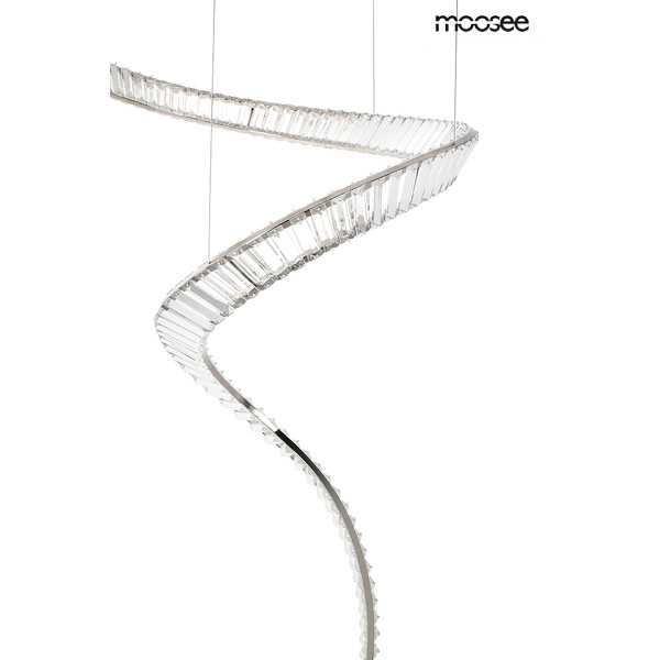 Lampa wisząca WAVE CORDON 1A chrom - Moosee