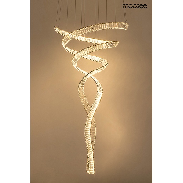 Lampa wisząca WAVE CORDON 2B chrom - Moosee