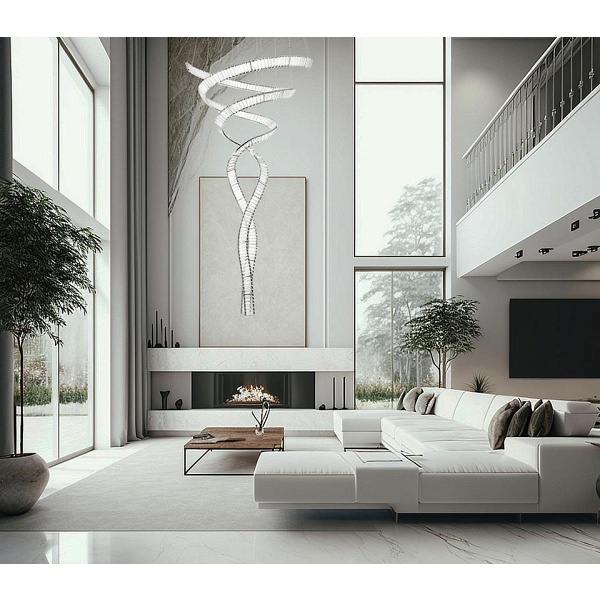 Lampa wisząca WAVE CORDON 2B chrom - Moosee