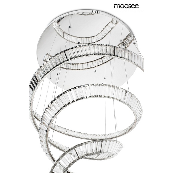 Lampa wisząca WAVE CORDON 2B chrom - Moosee