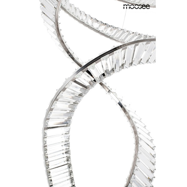 Lampa wisząca WAVE CORDON 2B chrom - Moosee