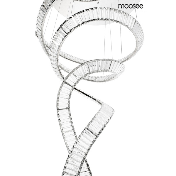 Lampa wisząca WAVE CORDON 2B chrom - Moosee