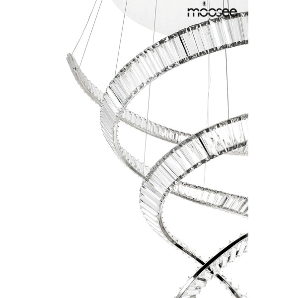 Lampa wisząca WAVE CORDON 2B chrom - Moosee