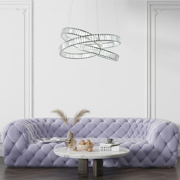 Lampa wisząca WAVE 80 chrom - Moosee