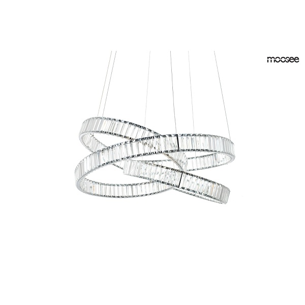 Lampa wisząca WAVE 80 chrom - Moosee