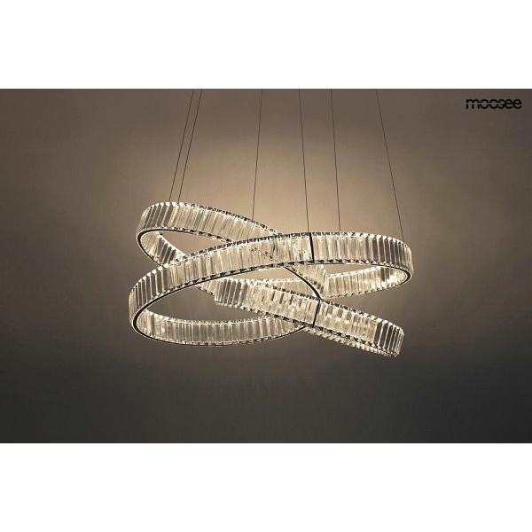 Lampa wisząca WAVE 80 chrom - Moosee
