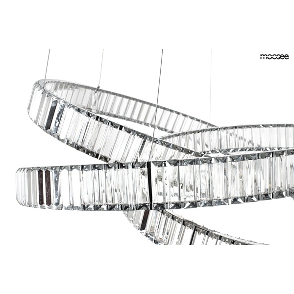 Lampa wisząca WAVE 80 chrom - Moosee