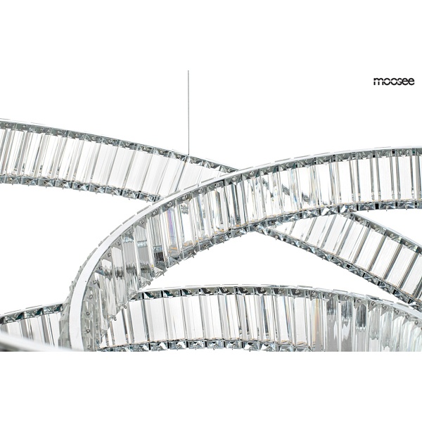 Lampa wisząca WAVE 80 chrom - Moosee