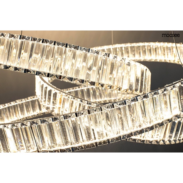 Lampa wisząca WAVE 80 chrom - Moosee