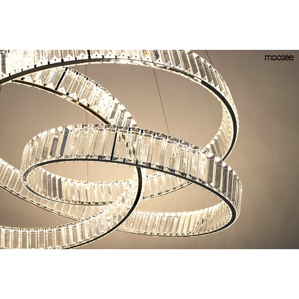 Lampa wisząca WAVE 80 chrom - Moosee