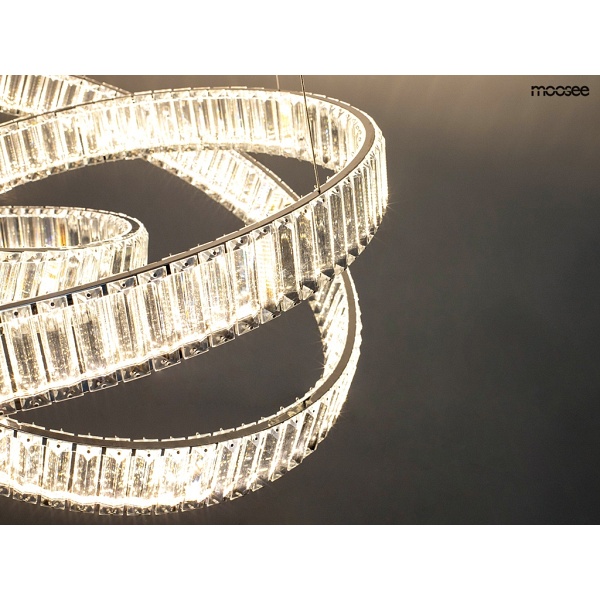 Lampa wisząca WAVE 80 chrom - Moosee