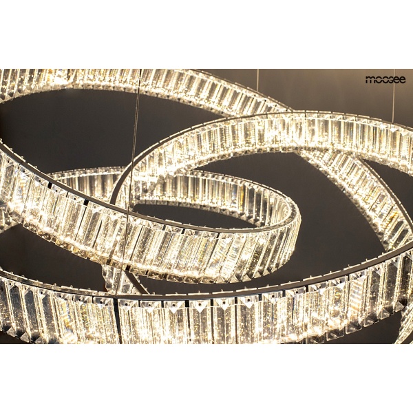 Lampa wisząca WAVE 80 chrom - Moosee