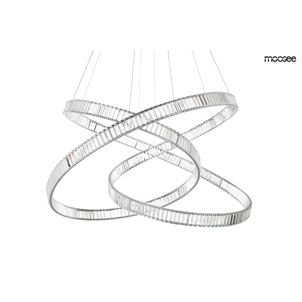 Lampa wisząca WAVE 130 chrom - Moosee