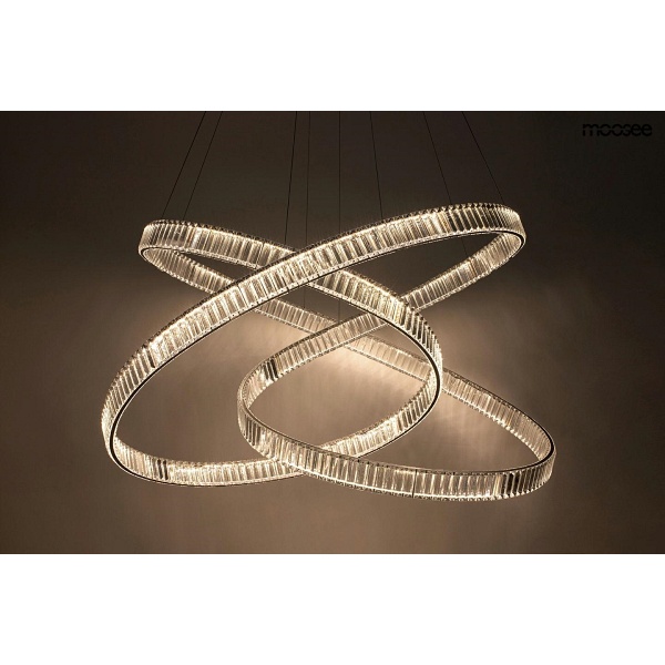 Lampa wisząca WAVE 130 chrom - Moosee