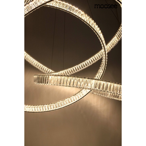 Lampa wisząca WAVE 130 chrom - Moosee