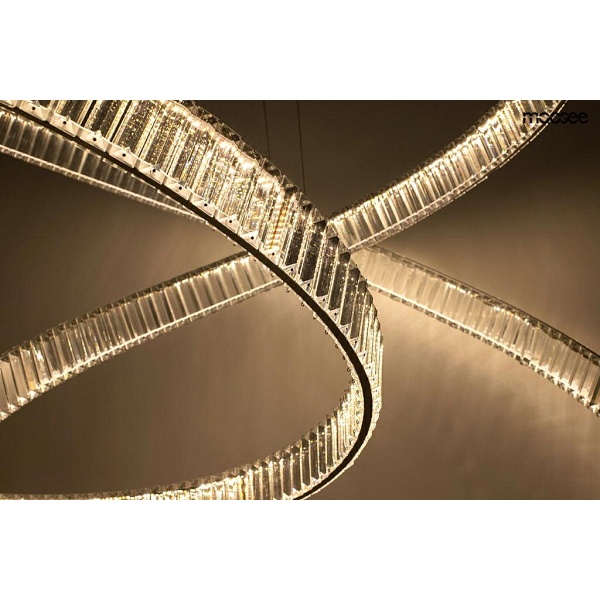 Lampa wisząca WAVE 130 chrom - Moosee