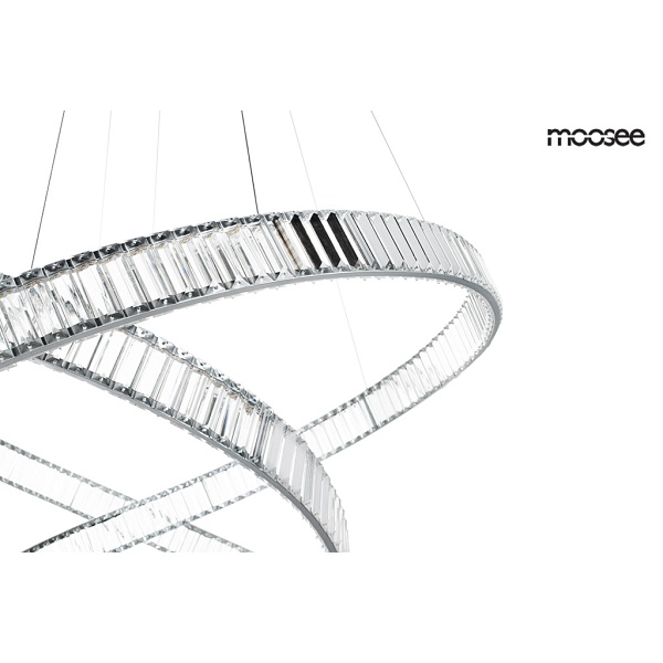 Lampa wisząca WAVE 130 chrom - Moosee
