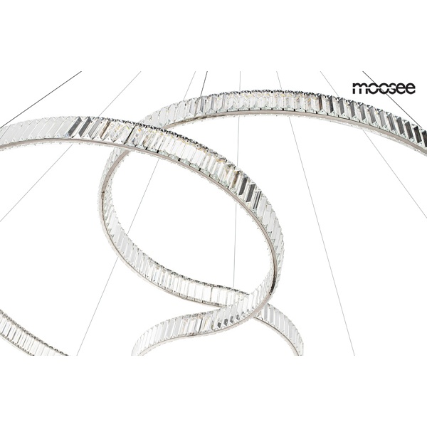 Lampa wisząca WAVE 160A chrom - Moosee