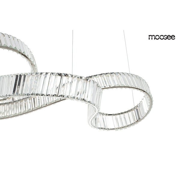 Lampa wisząca WAVE 160B chrom - Moosee