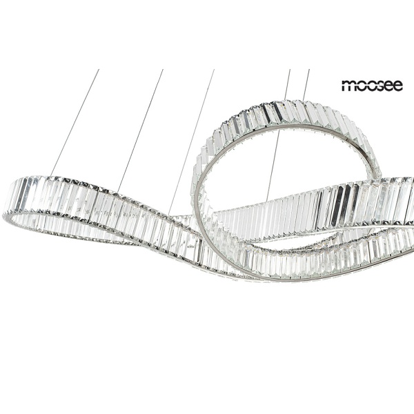 Lampa wisząca WAVE 160B chrom - Moosee