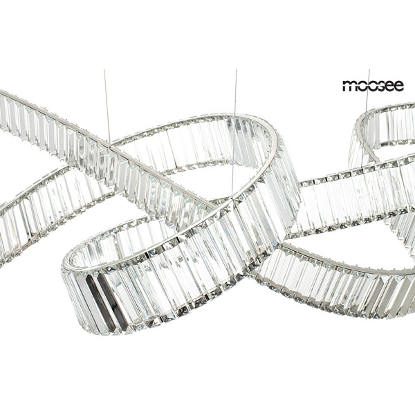 Lampa wisząca WAVE 160B chrom - Moosee