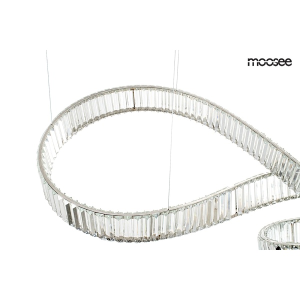 Lampa wisząca WAVE 160B chrom - Moosee