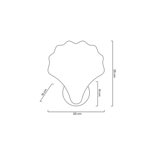 Lampa ścienna CONCHA złota - Moosee