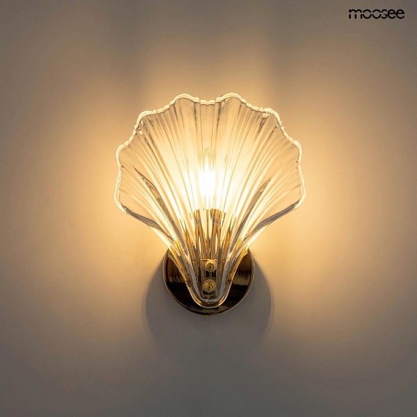 Lampa ścienna CONCHA złota - Moosee
