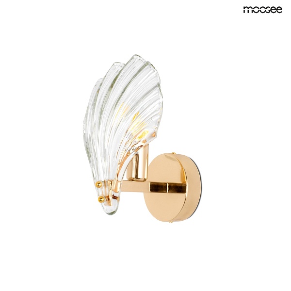 Lampa ścienna CONCHA złota - Moosee