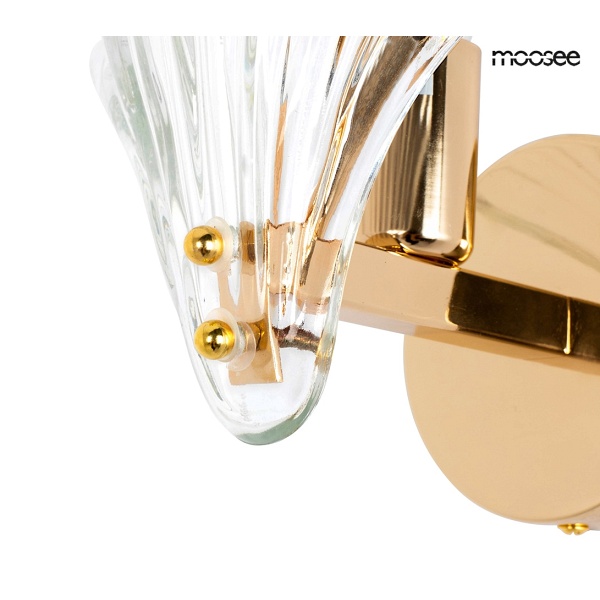 Lampa ścienna CONCHA złota - Moosee