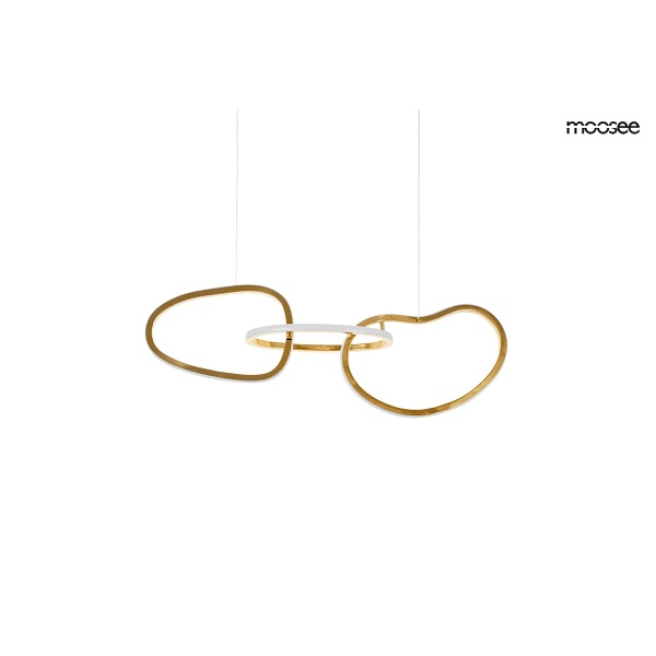 Lampa wisząca JAZZ 3 złota - Moosee