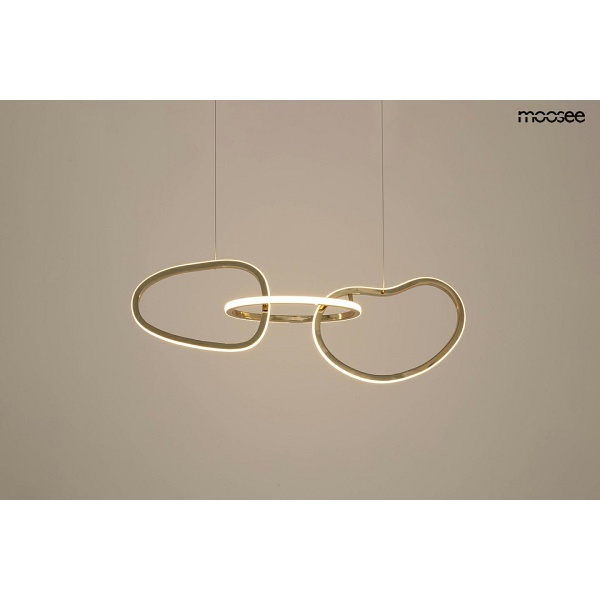 Lampa wisząca JAZZ 3 złota - Moosee