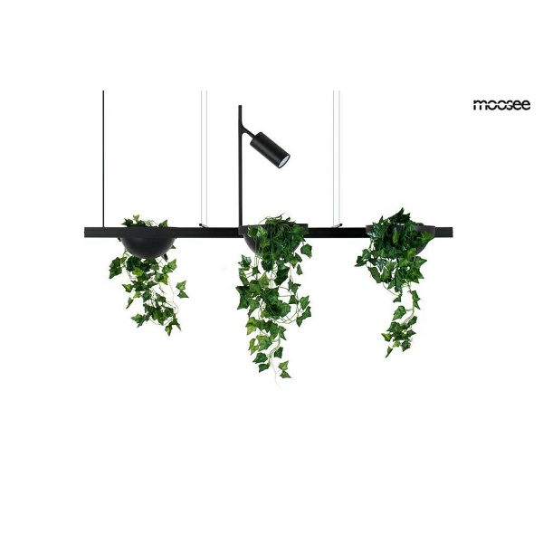 Lampa wisząca PLANT LINE czarna - Moosee