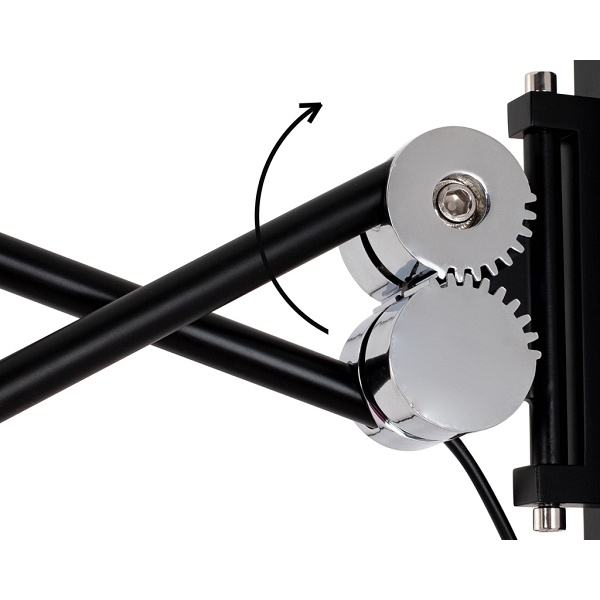 Lampa ścienna GEAR czarna - Moosee