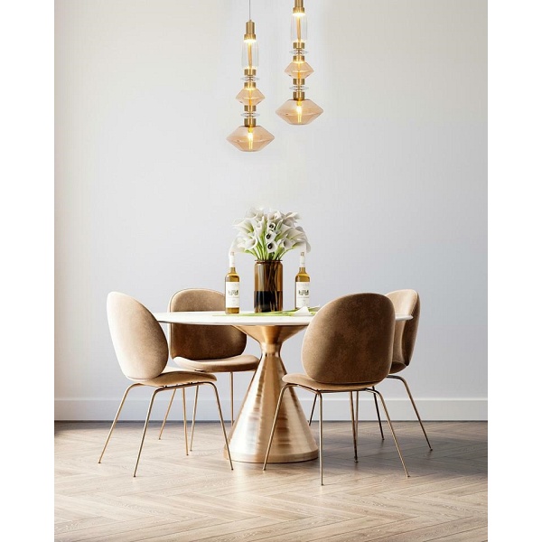 Lampa wisząca VASO złota - Moosee