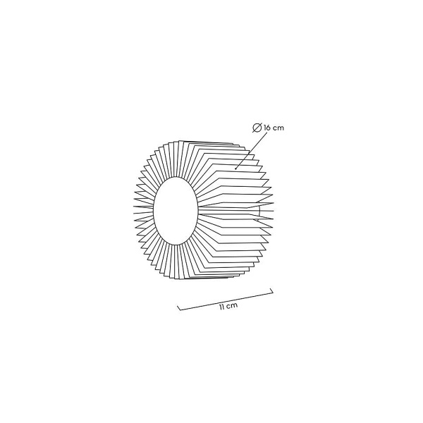 Lampa ścienna SUNNY złota - Moosee
