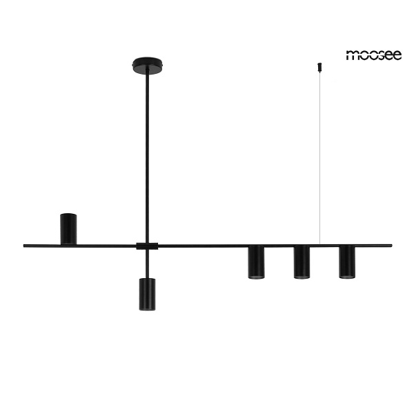 Lampa wisząca MODERNO czarna - Moosee