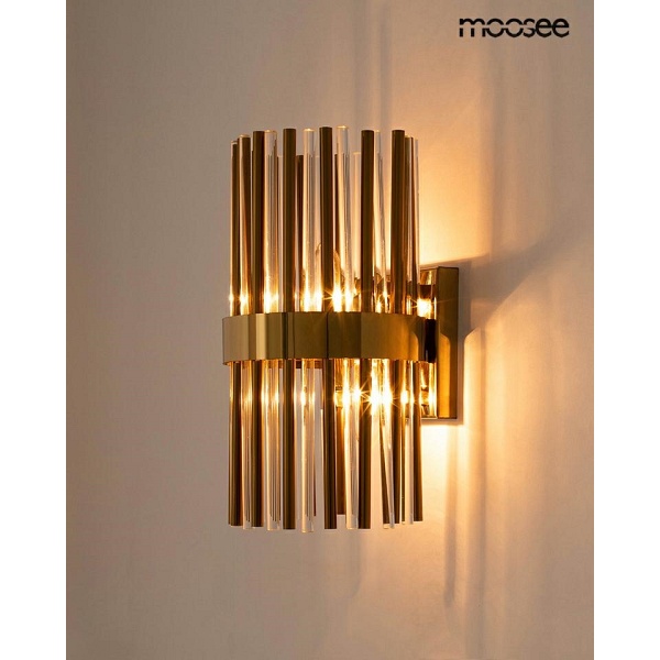 Lampa ścienna GARDA złota - Moosee