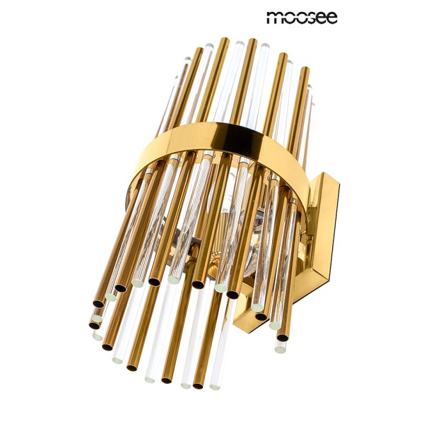 Lampa ścienna GARDA złota - Moosee